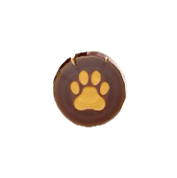 にくきゅうのドアプレートのダークブラウンの画像