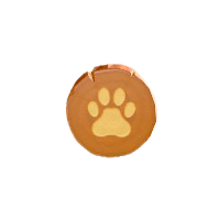 にくきゅうのドアプレートのナチュラルウッドの画像