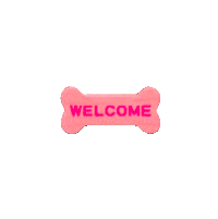 ボーンなドアプレートのピンクの画像