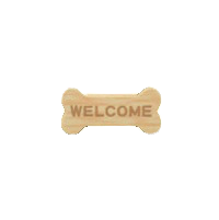 ボーンなドアプレートのナチュラルウッドの画像