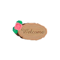 ログなドアプレートのナチュラルウッドの画像