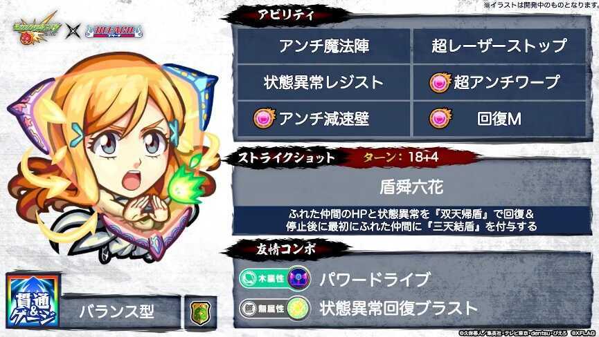 井上織姫 ステータス