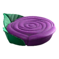 バラのベッドのパープルの画像