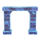 こおりのアーチのアイスブルーの画像