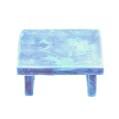 こおりのテーブルのアイスブルーの画像