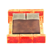 こおりのベッドのアイスオレンジの画像