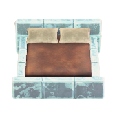 こおりのベッドのアイスの画像