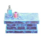 こおりのカウンターのアイスブルーの画像