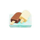 アイスキャンディーのバニラ＆チョコの画像