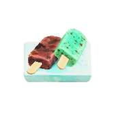 アイスキャンディーのチョコミントの画像