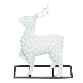 トナカイのイルミネーションのホワイトの画像