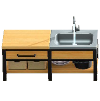 アイアンウッドキッチンのバーチの画像