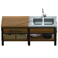 アイアンウッドキッチンのウォルナットの画像