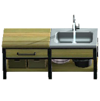 アイアンウッドキッチンのオールドの画像