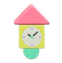 つみきウォールクロックのパステルの画像