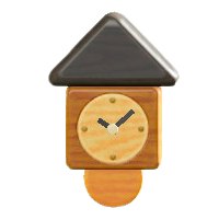 つみきウォールクロックのミックスウッドの画像