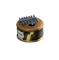 あきかんカリンバのペットフードの缶の画像