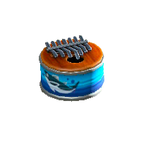 あきかんカリンバのサカナの缶の画像