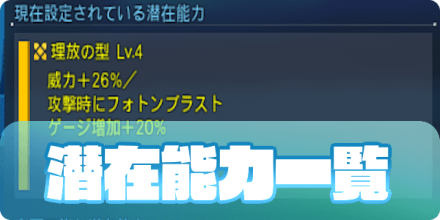 潜在能力一覧