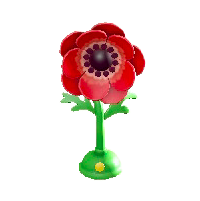 アネモネのせんぷうきのレッドの画像