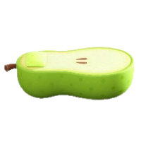 ナシのベッドのラ・フランスの画像