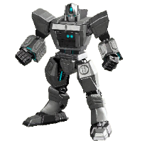 ヒーローロボのグレーの画像