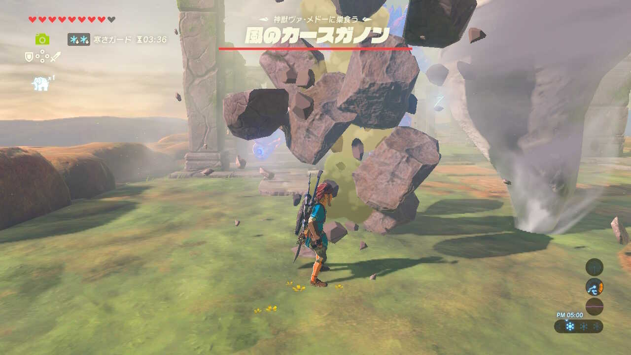 風のカースガノンに攻撃