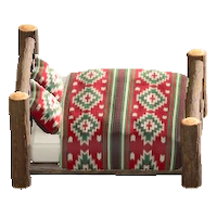 まるたのベッドのキリムの画像