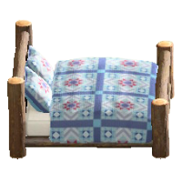 まるたのベッドのキルトの画像