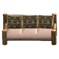 まるたのロングソファのクマの画像