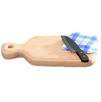 カッティングボードのブルーの画像