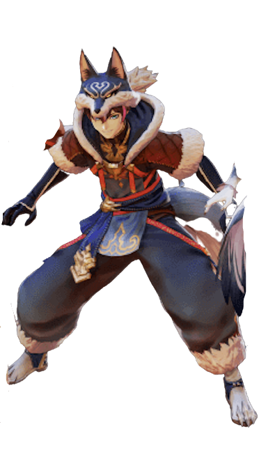 古の儀式装束【迅狼】衣装