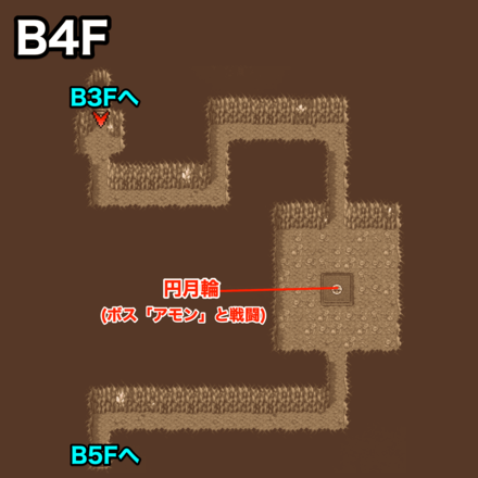 禁断の地エウレカB4F：ピクセルマップ