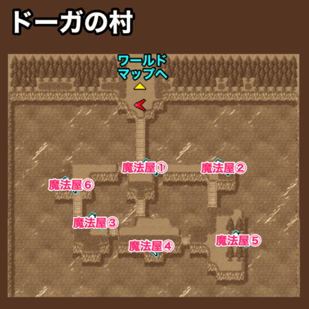 ドーガの村：ピクセルマップ