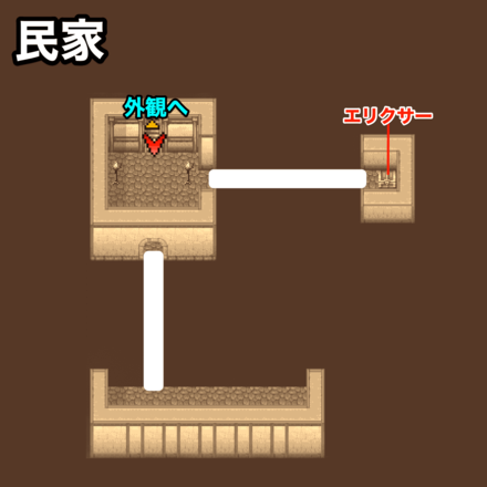 レプリト民家：ピクセルマップ