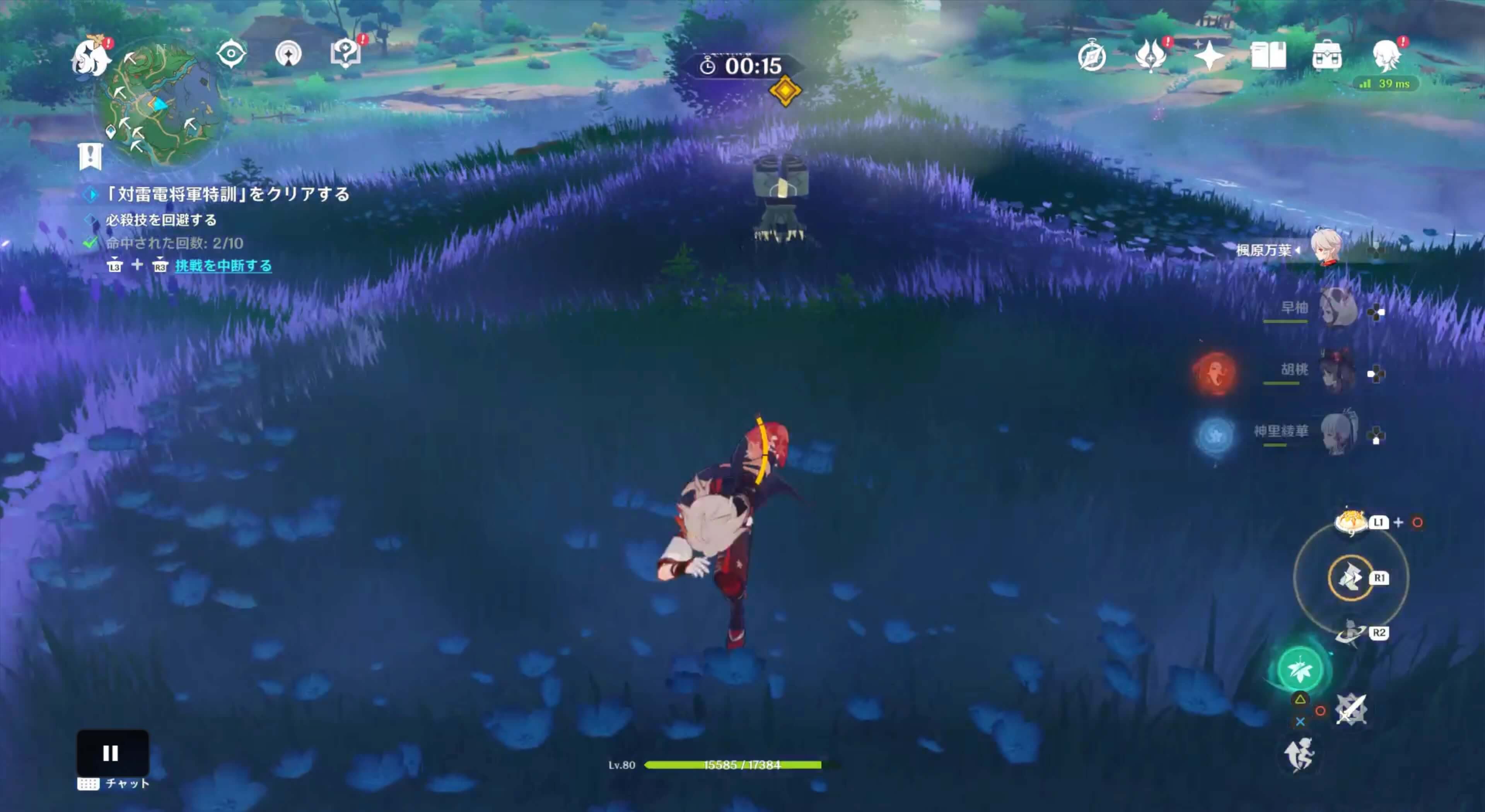 対雷電将軍特訓1回目