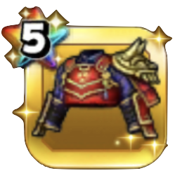 赤武者の甲冑上