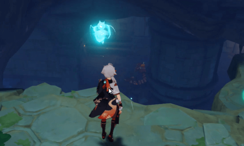 仙霊とともに下に行く