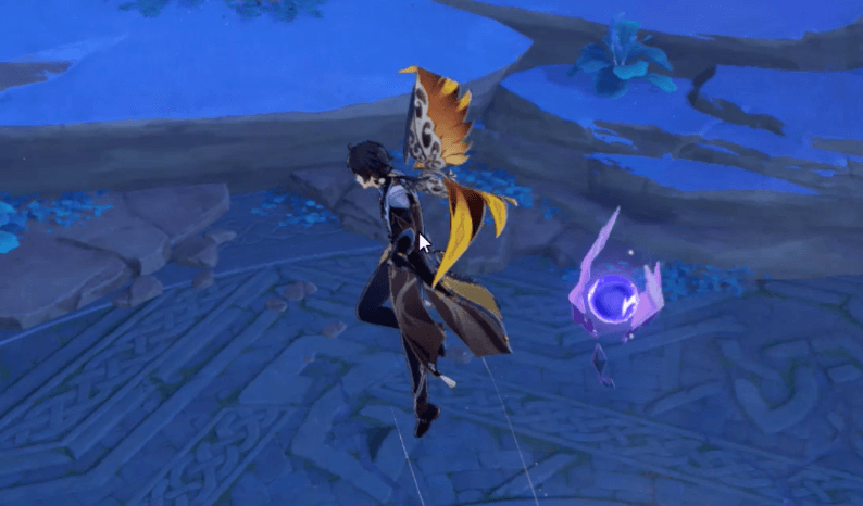 入り口の空中に瞳