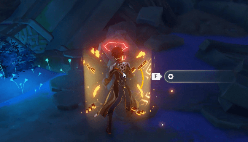 赤色の装置を起動