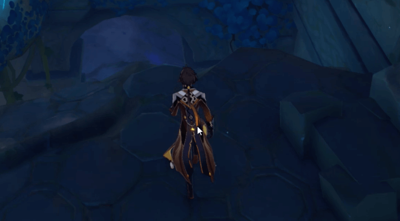 穴から飛び降りる