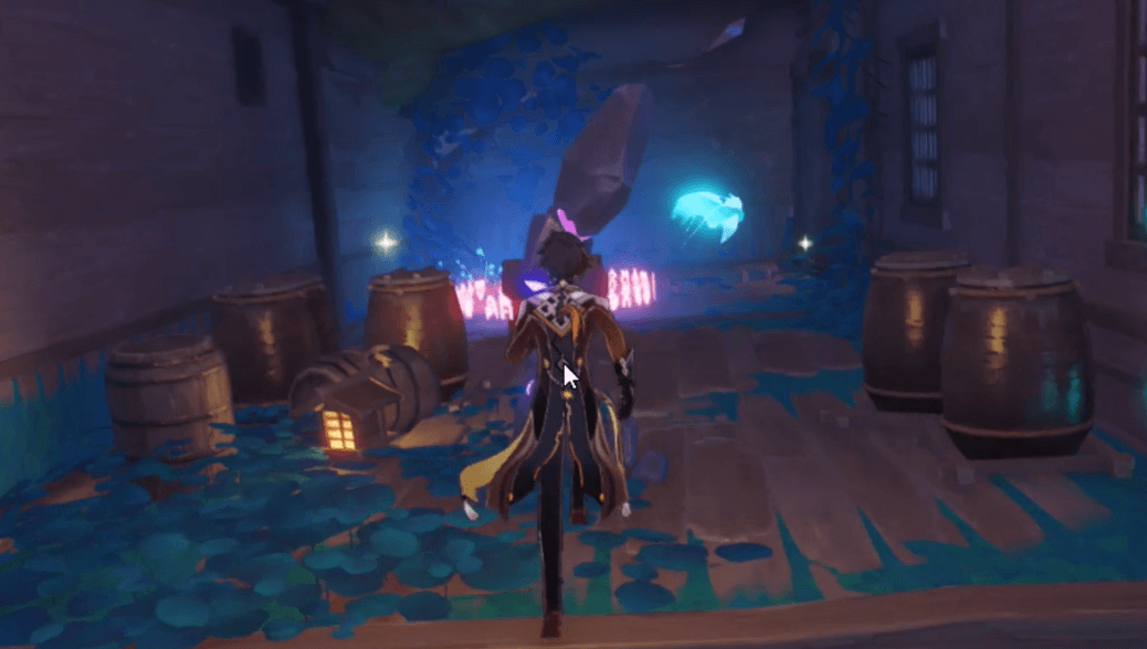 結界の中に入る