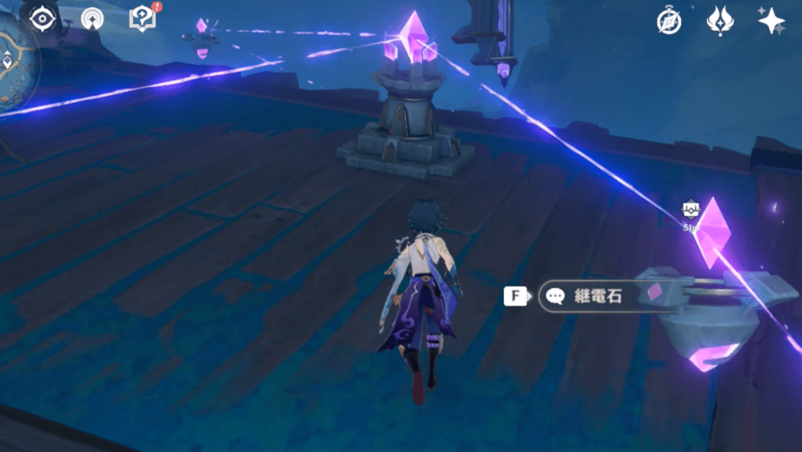 3つの石を線で繋ぐ