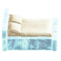 こおりのベッドのホワイトの画像