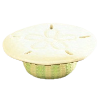 かいがらのテーブルのホワイトの画像