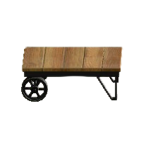 アイアンウッドローテーブルのウォルナットの画像