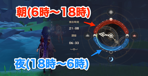 朝と夜で時間を切り換えると魚も変化する