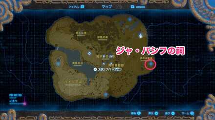 ジャバシフの祠の位置