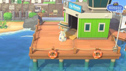 人の島に訪問してマイルをもらう