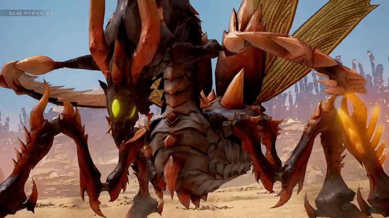 サンディネス渓谷のマンティスに注意